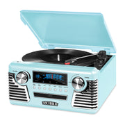 Victrola V50-200-TEL Retro Record Player with Bluetooth and 3-speed Turntable
