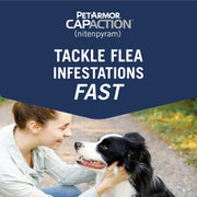 PetArmor CapAction Oral Flea Treatment for Small Dogs 2-25 lb, Fast Acting, 6 Tablets
