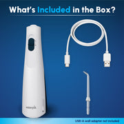 Waterpik WF-29Cordless Rechargeable Water Flosser, PrecisionPulse Technology, White,