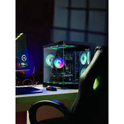 Gaming-Pro Desktop Computer, Intel Xeon E5 10-Core 3.9GHz, AMD RX550 4GB Graphics, 32GB DDR RAM, 512GB SSD + 1TB HDD, WiFi 6, Bluetooth 5.4, RGB Fans, Windows 11