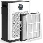 AIRFIRE 2025 Upgraded Air Purifier, Large Room 2800 Ft, H14 True HEPA Filter, Washable Pre-filter, 4-Speed Fan, Quiet Sleep Mode, Timer