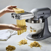 Wiselet 3 In 1 Pasta Maker Attachment for KitchenAid Stand Mixer, Stainless Steel Pasta Sheet Roller, Spaghetti and Fettucine Cutter, Adjustable Thickness, Heavy Duty