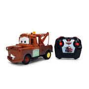Jada Toys Disney Pixar Cars Turbo Racer Tow Mater  1:24 Scale RC Vehicle  Turbo Boost, USB Rechargeable, 2.4GHz  Remote Control Toy for Kids Ages 6+  Rust Finish