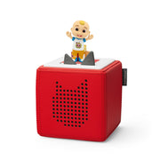 Tonies Cocomelon Toniebox Audio Player Starter Set with JJ, for Kids 3+, Red - Portable