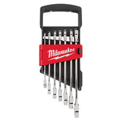 Milwaukee 48-22-9506 Metric Combination Ratcheting Wrench Mechanics Tool Set (7-Piece)