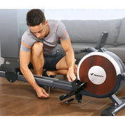 MERACH R02Black Magnetic Rowing Machine 350lbs Weight Capacity, 16 Levels, Black