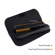 Kiss Products Professional Ceramic Mini Flat Iron, 1/2 Inch Plates, Fast Heating to 450F, Anti-Frizz Technology, Travel-Friendly Violet, HFIM050N