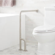 Signature Hardware YJL-8816-BS Pickens Wall-to-Floor Grab Bar - Brushed Stainless Steel