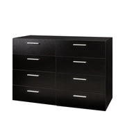 YABEY Ktaxon Bedroom Dresser with 8 Drawers, Black