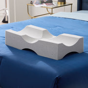 Kneecube Pillow Cube Knee Pillow, Full-Length Temperature-Regulating Memory Foam, White, 18x12 in, 1 Count