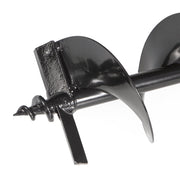 XtremepowerUS Earth Auger Drill Bits Set, Alloy Steel with Tungsten Carbide Tips, 4