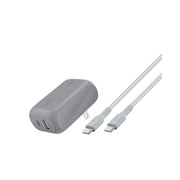 Belkin WCY010dq05SL-RF BoostCharge 42W Dual Port Wall Charger with C-C Cable, Gray