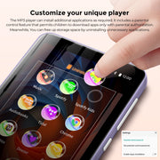 Innioasis MP3 Player with 160GB Storage, Bluetooth, Dual-Band WiFi, 4-Inch Touchscreen, Parental Controls, Purple, S4