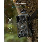 Usogood TC30 Trail and Game Camera, 48MP 4K Video, Night Vision 65ft, Motion Activated, IP66 Waterproof, 120 Wide Angle