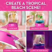 Blue Marble Barbie Light-Up Sand Terrarium STEM Science Habitat Kit for Kids 5 and Up, Multicolor, RTBBSTERRA2