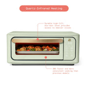 Beautiful 19330 Infrared Air Fry Toaster Oven, 9-Slice, 1800 W, Sage Green