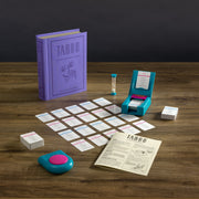Winning Solutions Taboo Vintage Bookshelf Edition Classic Party Board Game with 300 Cards, Buzzer, Timer, Fabric-Wrapped Case, 10.6 x 8.4 x 2.6 in, 2 lb, 43415