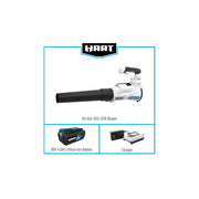 Hart HLBL051VNM Cordless 40-Volt 450 CFM Axial Blower (1) Lithium-Ion 4.0 Ah Battery