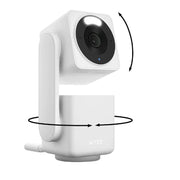 Wyze WYZECPAN4_WHOFL Cam Pan v4 Indoor/Outdoor Plug-In 4K Security Camera with 360 Panilt and Color Night Vision - White