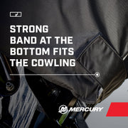 Mercury Marine Tow N Stow Outboard Cover, Custom Fit for 200-300hp Pro XS Engines, Black, Polysoft II Fabric, 8M0221499