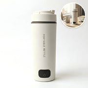 Portable Electric Water Kettle with Temperature Control, 16.9oz Travel Kettle 6 Presets, 304 Stainless Steel Liner for Hotel Office Dorm