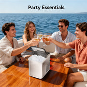NICWIN Nugget Ice Maker Countertop Portable Ice Machine, 34 lb/Day, Self-Cleaning, Touch Control, Silver, IMB1008A-UL