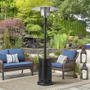 Mainstays MSF328059664031 48,000 BTU Propane Gas Outdoor Patio Heater Black Metal