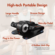 ALSO GO Under Desk Elliptical Machine, Electric Leg Exerciser with 12 Speed Levels and 12 Workout Modes, Quiet, Portable, SG0056
