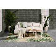 Better Homes & Gardens Marlow Outdoor 2pk Patio Nesting Tables, White Faux Wood-Grain Tabletops, Black Metal Frame