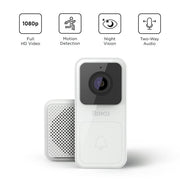 Roku DS1000R Smart Home Video Doorbell & Chime SE with Motion & Sound Detection