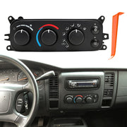 CHUSYYRAY A/C Heater Climate Control Module for 2001-2004 Dodge Dakota Ram 1500 2500, Black Plastic Housing, 599-212
