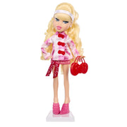 MGA Entertainment Bratz x Hello Kitty Cloe Sanrio Fashion Doll with Pink Plaid Overcoat, Accessories, Doll Stand, Multicolor, 11.5 in, 595694