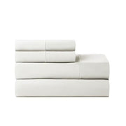 Hotel Style 4-Piece 600 Thread Count White Egyptian Cotton Bed Sheet Set Queen - Deep Pocket