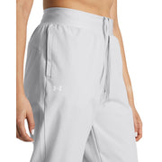 Under Armour Womens Armoursport Woven Athletic Track Pants, High-Rise Waist, Tapered Leg, Halo Gray & White, XX-Large Tall, 1382727/1383815