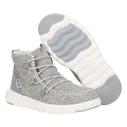 HEYDUDE 42006-030 Reyes Heathered Boots for Ladies - Grey - 9M