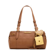 Steve Madden D4144360 Brown Nutshell Stamped Shoulder Purse Bag