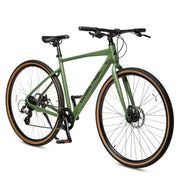 Ozark Trail 23HY7003PHL 700C G.1 Explorer Flat Bar Gravel Bike, Large Frame, Fits Riders 5 ft 10 in - 6 ft 3 in+, Green, Adult, Unisex