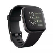 Fitbit Versa 2 Health & Fitness Smartwatch, Black, Carbon Aluminum