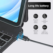 INI Magic Keyboard Case for iPad Air 13-inch M3 M2 2025 2024 and iPad Pro 12.9-inch 3rd to 6th Gen, Magnetic Attachment, Multi-Touch Trackpad, Backlit Keyboard, Lightweight Black