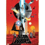 Buffalo Games Star Wars 4 in 1 Multipack Jigsaw Puzzle Set, Three 300-Piece and One 500-Piece Panoramic Puzzles, Multicolor, 9409