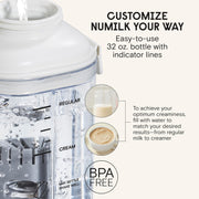 Numilk 32 oz. Accessory Bottle with Silicone-Sealed Lid, Dishwasher Safe, Reusable Plastic for Home Machine, 61210