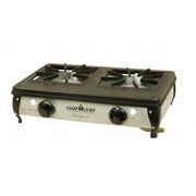 Camp Chef Ranger II Portable Outdoor 2 Burner Propane Stove, 34,000 BTU Total Output, 128 Sq Inch Cooking Area, BS40C