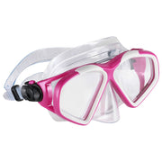 U.S. Divers Cozumel TX Mask, Proflex FX Fins, and Island Dry Snorkel Combo Set - Grey/Berry - L