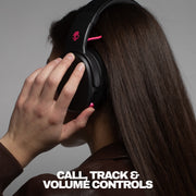 Skullcandy Crusher XT Wireless Foldable Over-Ear Headphones with Multi-Sensory Bass, Memory Foam Ear Pads, Built-In Microphone, 50-Hour Battery Life, Krazy Pink, S6CRW-U042