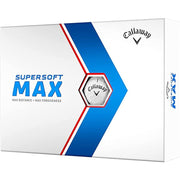 Callaway Supersoft Max Golf Balls, Soft Distance, White, 12-Pack, 642976012