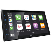 JVC KW-V660BT Double-Din in-Dash DVD Receiver 6.8-inch with Bluetooth Apple Carplay Android Auto and SiriusXM Ready