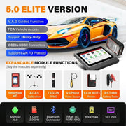 Launch V-PLUS X431 PRO3 V+ 5.0 Elite Bidirectional Scan Tool with ECU Coding 10.1-Inch Touchscreen 55+ Service Functions