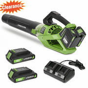 GASKY SF8A511-B 40V Cordless Leaf Blower, 420 CFM Air Volume, 120 MPH Wind Speed, 5 Speed Settings with Turbo Mode, Includes 2 x 2.0Ah Batteries and Charger,