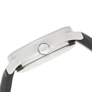 Timex T2H331 Women's Easy Reader Date 25mm Black Silver White Leather Strap Watch