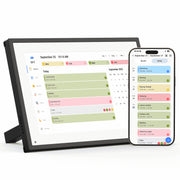 NEWYES 10.1 Digital Calendar, Interactive Touchscreen Family Planner with Holiday Scheduling, Meal Planner, Chore Chart
